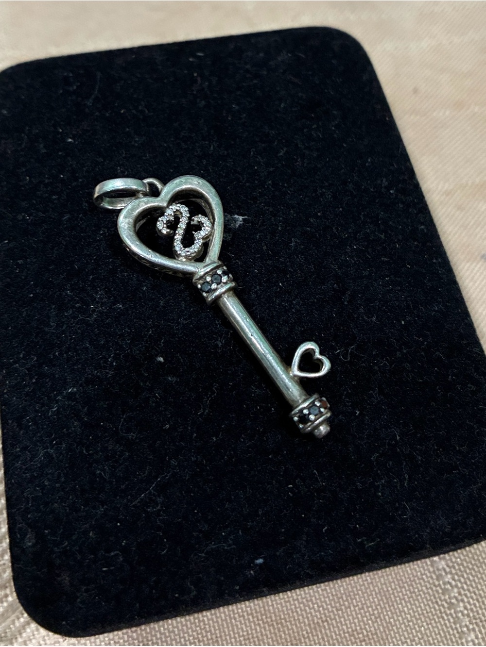 Sterling Silver Heart Key Pendant.  From KAY Jewelers. Jane Seymour collection.